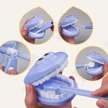 1pc Random Color Dentist Role Play Toy Set For Dental Care And Oral Hygiene Practice With Teeth Model Toy - Multicolor - View 7