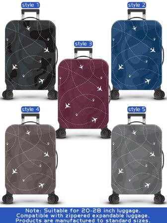 Flygplansresor, Flygplansseriemönsterserie, Modernt personligt tryckmönster, Uppgradering av produktionsprocess, Övergripande elastisk fållprocess, Förtjockat elastiskt tyg, Tvättbar, Resväskeskydd, Resväskeskydd, Resetillbehör, Mycket lämplig för affärsresor, Utomhusresor, Bagageincheckning, Elever som återvänder till skolan, Lämplig för lådor på 20-28 tum. Väska för skolan, Skoltillbehör, Skolgrejer