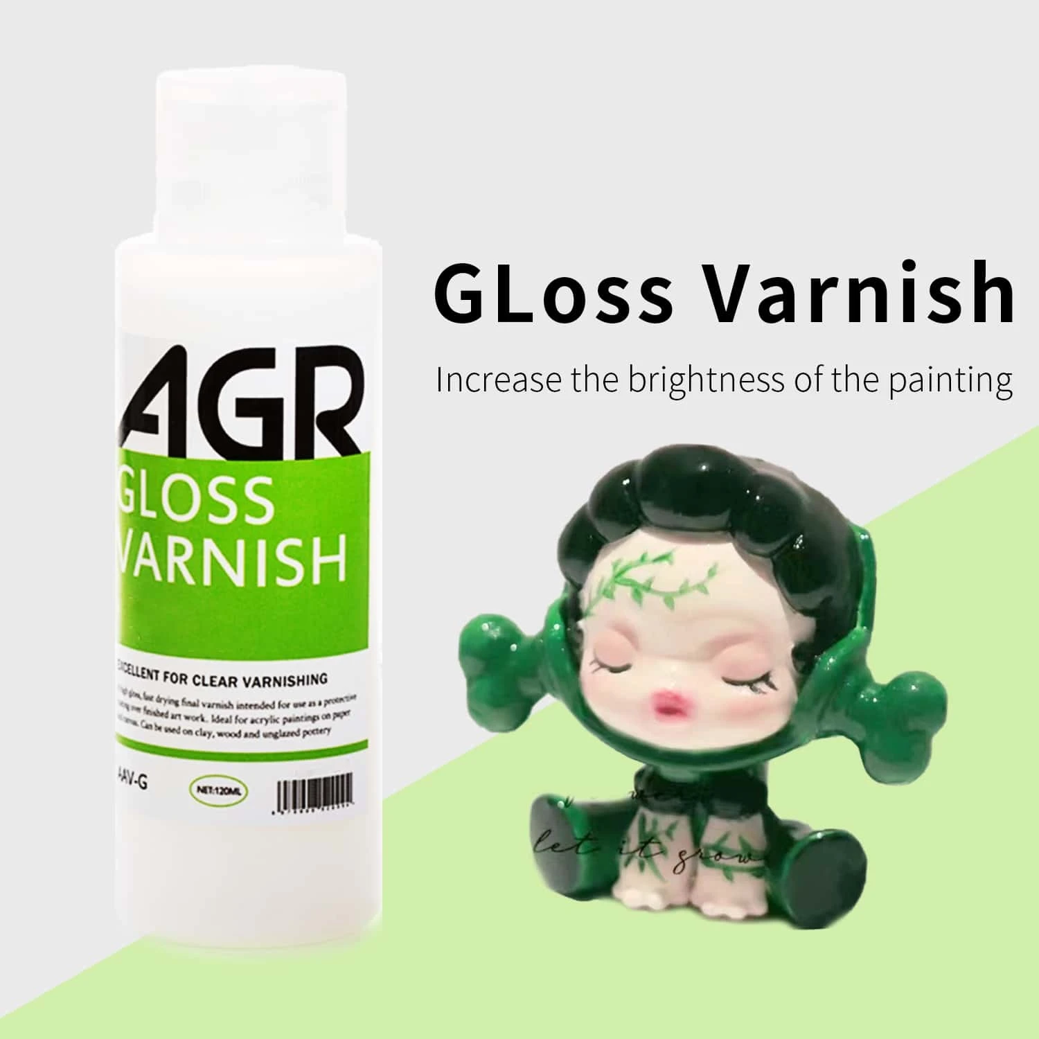 Acrylic WaterBased Gloss Varnish 100ml; NonRemovable; Gloss Finish