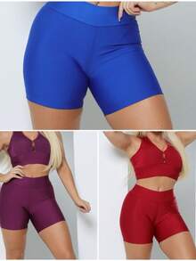 Suplex Zero Transparency High Waist Shorts - 彩色 - 查看 2
