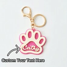 Móc khóa chân mèo tên acrylic tùy chỉnh, quà tặng sinh nhật lưu niệm cá nhân, mùa tốt nghiệp, nhu cầu du lịch và lễ hội, vòng chìa khóa bền - Nhiều màu - Xem 12