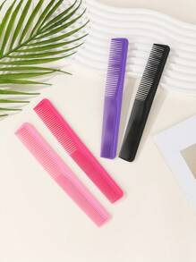 Hair Comb Double Sided Hair Styling Comb Portable Barber Salon Household Hairdressing Comb, Professional Hair Cutting Comb Double-Sided Haircut Brush Salon Barber Hairdressing Tools, Back To School, Travel Holiday Essentials, Hair Accessories For Women, Brushes, Hair Brush, Detangling Brush, Ball Brush, Mini Hair Brush Set, Wooden Comb, Hair Brush - Multicolor - View 6