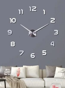 1 Pc, Modern Minimalist And Oversized Creative DIY Wall Clock, Frameless Wall Clock, Silent Clock, Restaurant Art Clock, Home Living Room, Room Office Kitchen Decoration Wall Clock,Home Decor ,Room Decor Gifts Birthday Graduation Clock Wall Bedroom Decor Dormitory Decor Back To School - 120cm/47.2inch - View 11