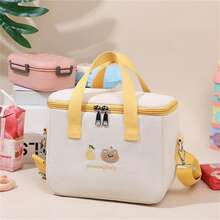 1 件大容量便携式午餐袋，户外便携式储物袋，加厚保温袋，适用于秋季家居装饰