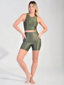 Women Sports Sets - xanh quân đội - Xem 1