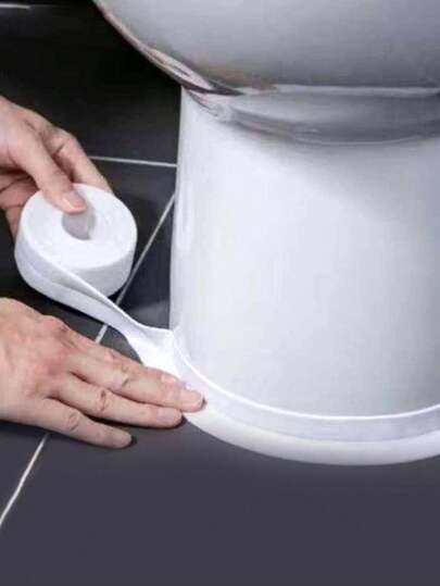 1 Rotolo di Nastro Antimuffa e Impermeabile per Fughe tra le piastrelle 3,2m*2,2cm, per Sigillatura Fessure tra Lavelli da Cucina e Bagno, Bordi di Wc e Angoli del bagno