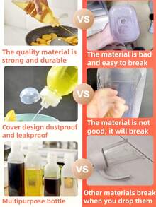 1入組調味料擠壓瓶，帶翻蓋300ml/500ml 塑料擠壓油瓶帶噴嘴，醬料分配器，醋加量瓶，擠壓瓶適用於醬汁，橄欖油分配器，番茄醬瓶，沙拉醬瓶，適用於沙拉室外燒烤和烹飪 - 透明 - 查看 3