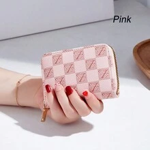 Portatarjetas de crédito, cartera pequeña para tarjetas, caja de almacenamiento para tarjetas, cartera con cremallera tipo acordeón