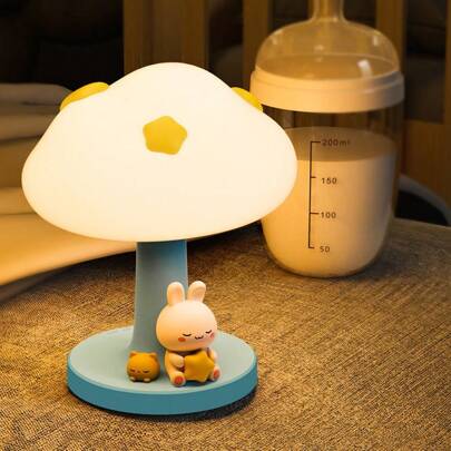 Cute Night Light, Cloud Bedside Lamp - Touch Night Light Indoor, Color Changing Bedroom Bedside Light, Silicone LED Cloud Light, Cute Lamp For Nursing Baby Shower Family Decorations Gifts