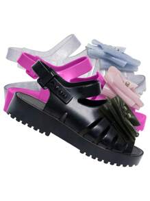 Pópidí Kids Flat Sandals - 銀色閃光 - 查看 8