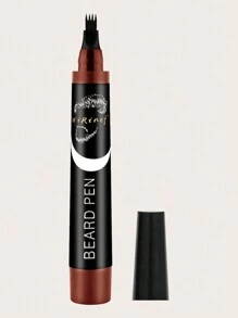 طقم قلم حواف اللحية الأسود، 1 قلم حواف اللحية و 1/3 فرشاة حواف اللحية، قلم حواف اللحية للرجال 4 رؤوس مع فرشاة، مقاوم للماء وطويل الأمد مقاوم للعرق مكياج طبيعي قلم حواف اللحية مع فرشاة حواف اللحية، امأل وشكل وحدد لحيتك، تعزيز فعال للشعر الوجه مقاوم للماء قلم حواف اللحية وقلم حواف اللحية وفرشاة تعزيز اللحية أدوات تلوين وتشكيل الشارب طويلة الأمد أدوات تصفيف اللحية للرجال