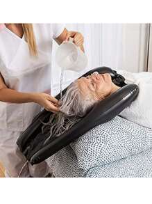 充气洗发枕、气泵（颜色随机）卧床病人、老人及孕妇便携式折叠洗脸盆及可折叠存放的洗发垫。 - 彩色 - 查看 5