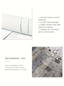 1入組無框可愛粉色長頸鹿帆布海報，防水牆藝術品，作為禮物的藝術壁畫，適用於學院風、粉色房間裝飾、臥室、浴室裝飾、餐廳、廚房、客廳、辦公室、咖啡館、酒吧、家居和辦公室裝飾