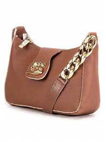 Gaby Show Women's Crescent Half Moon Shoulder Bag - 駝色 - 查看 1