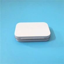 2 piezas de cajas de lata rectangulares con bisagras de metal con tapa, cajas de metal pequeñas, contenedores portátiles, kit de almacenamiento pequeño organizador del hogar para dulces, joyas y manualidades - Multicolor - Ver 14