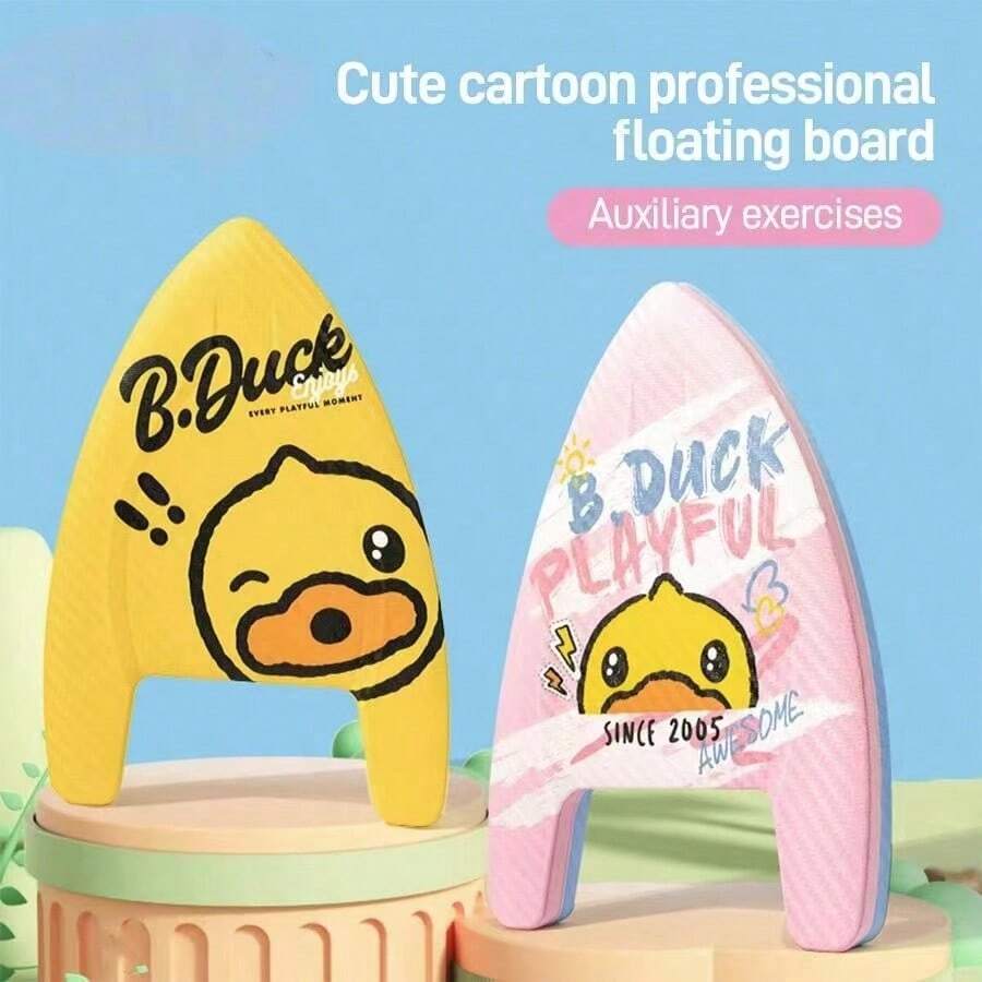 B. Duck Safety Swimming Float Board For Beginners Training Aid Pool Kickboard Type A Design High Buoyancy Swimming Training Equipment With Integrated Hole Handle EVA Foam Kickboard, Suitable For Boy And Girl - Yellow - View 1