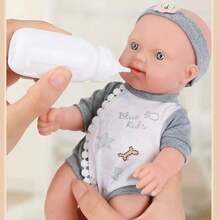 10-Inch Silicone Newborn Realistic Baby Doll Birthday Gift, Reborn Dollhouse Toy For Kids, Festival Gift For Boys And Girls - Multicolor - View 11