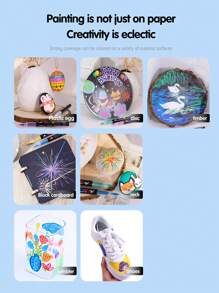 GuangNa 1 set de 120 colores/240 colores de marcadores de acrílico líquidos suaves, marcadores de pintura directa, ideales para estudiantes, arte mayor, pintura de zapatos DIY, camisetas, pintura corporal, dibujos a gran capacidad, llenado de acuarelas, regalo de Navidad - 120 colores - Ver 12