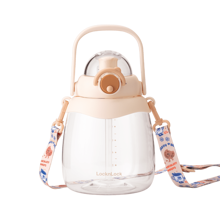 LocknLock 大容量偶像瓶，带宽口吸管，Tritan 材质水壶