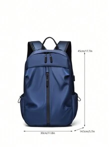 Travel Outdoor Oxford Backpack, Large Capacity Business Backpack, Heavy-Duty Laptop Backpack School Backpack Back To School Students Commute Book Bag School Bag School Supplies - Blue - View 6