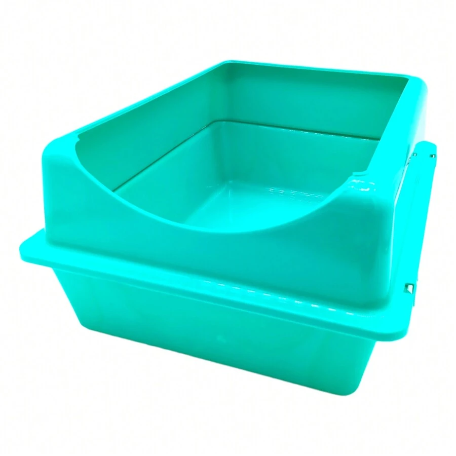 Arenero Grande Para Gato Con Extensión - Celeste - Ver 1