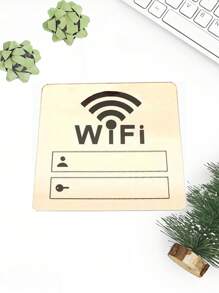 1 Pieza de Señal WiFi Autoadhesiva para Espejo DIY para Restaurante, Oficina, Dormitorio, Guardería, Tienda, Decoración del Hogar, Espejo Acrílico, Pegatina de Decoración de Pared Personalizada