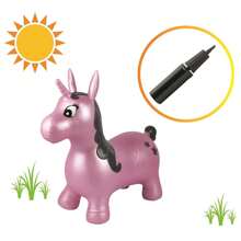 Inflatable Jumping Unicorn - Multicolor - View 2
