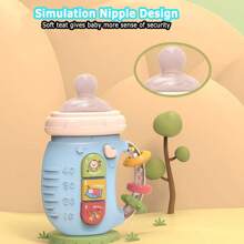 1pc Electric Pacifier Bottle Teething Toy With Lights, Sounds & Bilingual Pronunciation For Early Learning & Baby Development, Birthday Gift - Multicolor - View 3