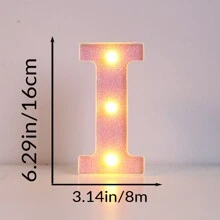 1 cái 16cm/21cm Kích thước 16cm/21cm Đèn chữ LED phát sáng hình sequin màu hồng, Đèn trang trí máy tính để bàn, Ánh sáng tiết lộ giới tính, Đèn bầu không khí đám cưới cầu hôn, Đèn ngủ bầu không khí, Đèn trang trí máy tính để bàn màu hồng lãng mạn, Đèn bầu không khí tiệc tùng, Quà tặng sinh nhật, Đèn đặt tên, Đèn cầu hôn, Đèn hướng dẫn, Chữ màu hồng được chiếu sáng Logo chữ nhấp nháy Đèn ngủ, Tiệc sinh nhật Quà tặng cô gái cưới tại nhà Thanh pin trang trí Giáng sinh, Chữ màu hồng - màu vàng - Xem 35
