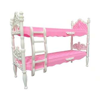 1 pieza Cama para dormir de muñeca para niños, mueble para muñecas de niñas, longitud 30 cm, set de casa de muñecas, silla alta para muñeca bebé, juguetes para niños>Muñeca (Humana)