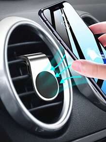 1入車用手機支架，通風口磁吸座架，可固定於儀錶板上，金屬磁性車用手機座適用於車用通風口或擋風玻璃 - 彩色 - 查看 13