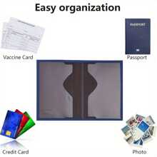 2件套定制姓名护照夹带行李牌套装，PU皮革护照套，带卡槽的旅行钱包，男女通用旅行箱牌，沙滩包，新年时尚单品