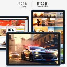 PRITOM Android Tablet PC 2GB RAM/32GB Rom ,Supports 512GB Expand/10.1 Inch 1280*800 Ips Screen/Quad-Core, A133 /802.11b WiFi/WIFI 6 802.11ax/BT 5.0/6000mah/Type-C/2mp+2mp Camera