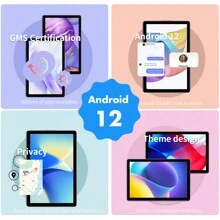 PRITOM Android Tablet PC 2GB RAM/32GB Rom ,Supports 512GB Expand/10.1 Inch 1280*800 Ips Screen/Quad-Core, A133 /802.11b WiFi/WIFI 6 802.11ax/BT 5.0/6000mah/Type-C/2mp+2mp Camera