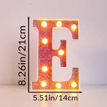 1 cái 16cm/21cm Kích thước 16cm/21cm Đèn chữ LED phát sáng hình sequin màu hồng, Đèn trang trí máy tính để bàn, Ánh sáng tiết lộ giới tính, Đèn bầu không khí đám cưới cầu hôn, Đèn ngủ bầu không khí, Đèn trang trí máy tính để bàn màu hồng lãng mạn, Đèn bầu không khí tiệc tùng, Quà tặng sinh nhật, Đèn đặt tên, Đèn cầu hôn, Đèn hướng dẫn, Chữ màu hồng được chiếu sáng Logo chữ nhấp nháy Đèn ngủ, Tiệc sinh nhật Quà tặng cô gái cưới tại nhà Thanh pin trang trí Giáng sinh, Chữ màu hồng - màu vàng - Xem 15