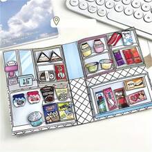 Convenience Store Shop DIY Paper Doll Toy Book, Quiet Book, Scrapbook, Playful Girl's Stationery, Stickers, Handmade Toys For Children