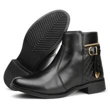 Women's Ankle Boots, Casual Ankle Boots - 黑色 - 查看 5