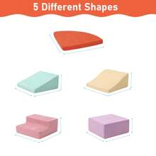 Foam Climbing Blocks For Toddlers And Preschoolers, Soft Climbing Indoor Set, Active Play Set For Climbing, Crawling, And Sliding, 6PCS, Indoor Climbing Mat For Kids, Indoor Building Blocks And Games For Children