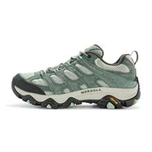 Giày leo núi ngoài trời MERRELL MOAB 3, có độ bám, giảm xóc, thiết kế cổ thấp dành cho nữ - Màu xanh lá cây đậm - Xem 1