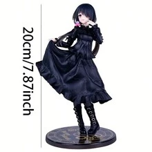 Juguete Modelo de Figura de Anime - Figura de Resina Hecha a Mano de Kurokami Medaka - Multicolor - Ver 2