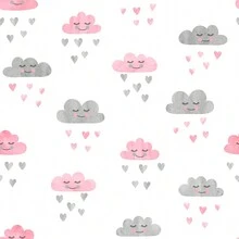 Gray And Pink Clouds Wallpaper - 1 metro - Ver 1