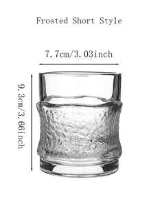 1 vaso de vidrio transparente para hogar, hotel, agua, té, bebidas, yogur, jugo, leche - color transparente - Ver 15