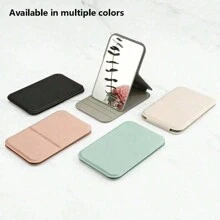 1pc Folding Portable Makeup Mirror, Cosmetic Mirror With Stand, Travel Mirror, Beauty Supplies, Desktop Makeup Mirror,For Carrying With You, Foldable, Suitable For Students, Home, Women, Compact Mirror, Pocket Small Vanity Mirror, Living Room Home Bedroom Bathroom House Decor, Travel Stuff - Multicolor - View 1