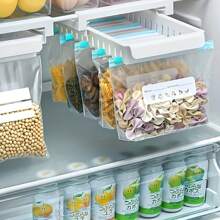 45个3种尺寸保鲜袋，家用冰箱专用密封袋，带密封的拉链式食品密实袋，厨房储物收纳袋，厨房用品学校用品食品袋食品盒适用于糖果巧克力饼干等。 - 透明色 - 查看 4