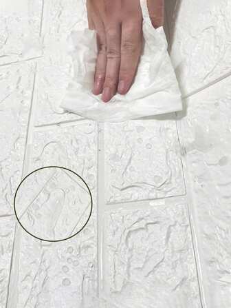 12pcs/6pcs/1pc 3D Self-Adhesive Wall Stickers, Foam Waterproof Wallpaper, For Children's Room, Living Room Background Decoration, Moisture-Proof, Anti-Collision, For Bedroom, Dormitory, Rental House, Nursery Room Wallpaper,Thick, Waterproof And Oil Resistant, Easy To Use In Home Decoration And Bedroom Decoration,Minimalist Brick Pattern, Washable, Waterproof And Stain-Resistant Foam Soft Tile Wallpaper