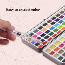 Conjunto De Pintura De Acuarela Sólida Concentrada De 100 Colores Con Embalaje De Caja De Hierro - Multicolor - Ver 5