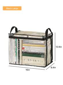 1pc/2pcs Book Storage Bag, Freestanding, Multi-Functional Storage Bag For Living Room, Bedroom, Study, Waterproof PVC Handbag, Toy & Snack Organizer - Four-color - View 18