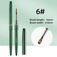 High Quality 100% Kolinsky Acrylic Nail Brush New Product Metal Pure Kolinsky Brush For Acrylic Nails Sizes 2-18 Nail Tool
