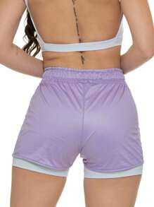 Women Outdoor Shorts - 紫色 - 查看 2