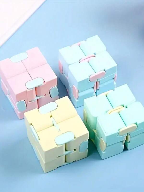 1pc/2pcs New Creative Stress Relief Unlimited Macaron Color Toy Cube Educational Magic Cube(Random Color & Style), Taba, Fidget Toys>None, Magic Toys, Fidget Mystery, Abs, Taba Squishy,Squishy Paw,Squishy Ice Cube,Playdough